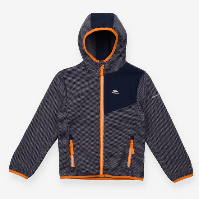 Zip Up Navy and Orange Hoodie
