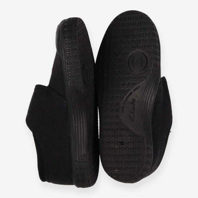 Plimsols black velcro