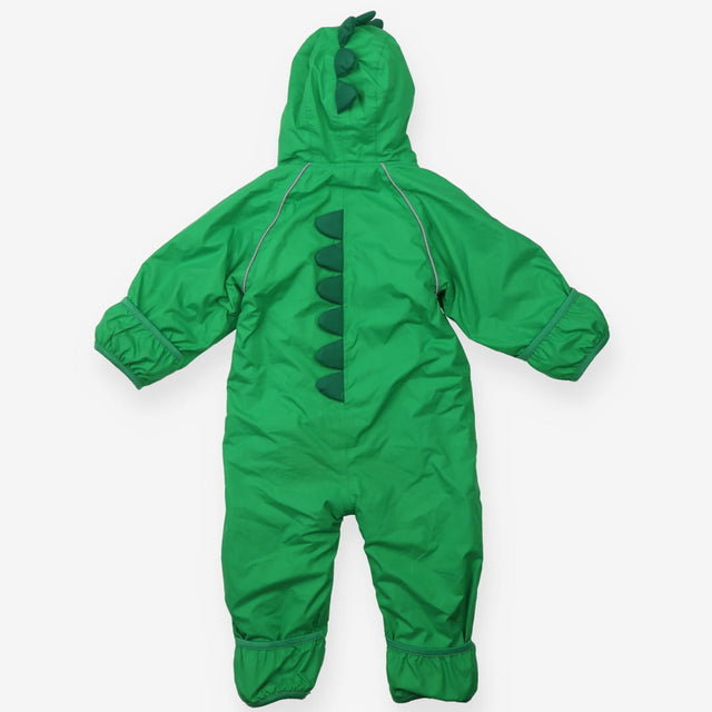 Puddlesuit Fleece Lining Green Dinosaur