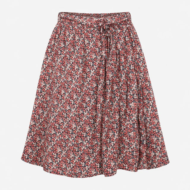 Pink Navy Cream Ditsy Floral 100% Viscose Lined El