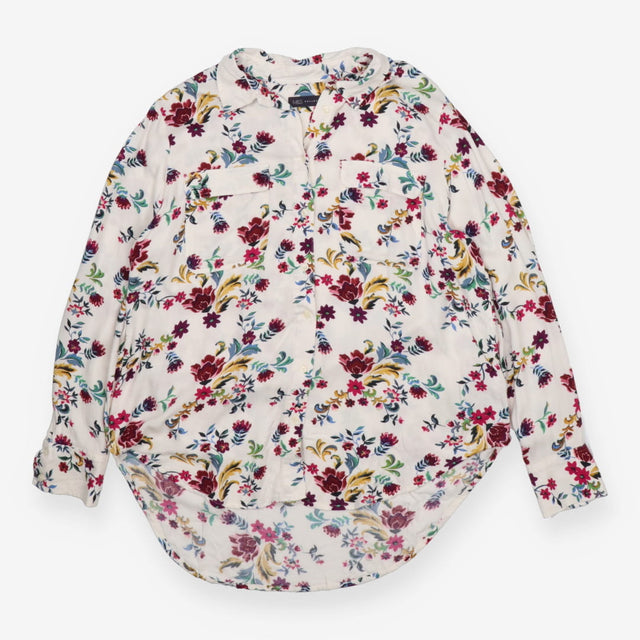Womens Floral Print Casual Shirt Blouse
