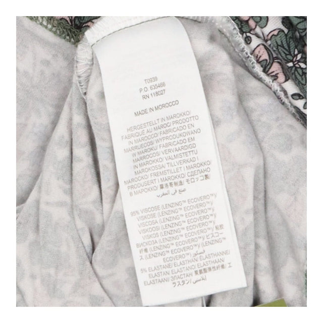 T-shirt green floral wrap