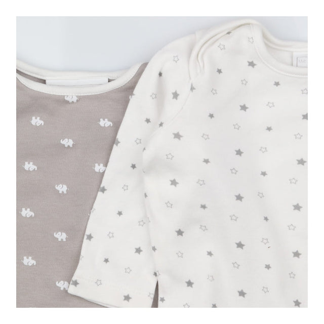 Sleepsuit stars and elephants 2pk