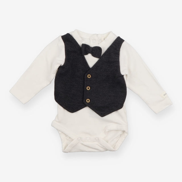 Bodysuit waistcoat and bowtie
