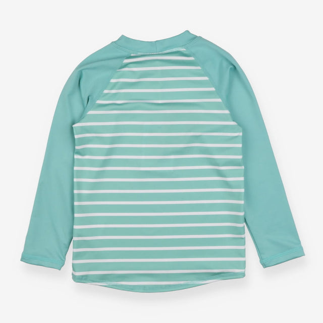 Rash vest teal stripe