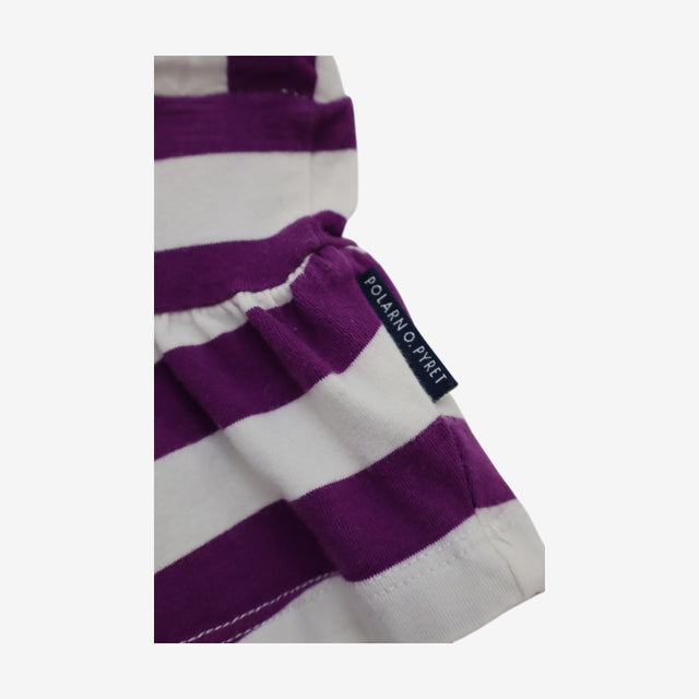 Skirt purple and cream stripe