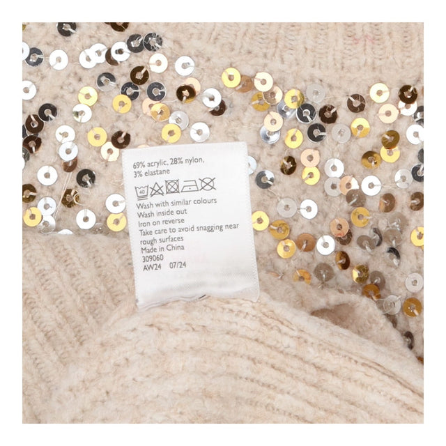 Knit sweater sparkle sequins