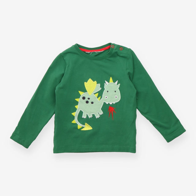 Tee LS green dragon