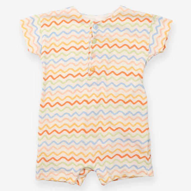 White Waves Romper