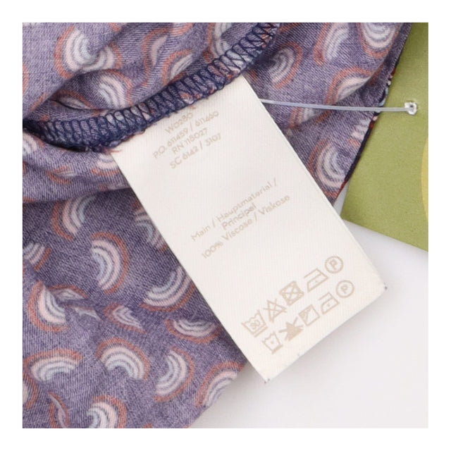 Rainbow Wrap Top Navy Long Sleeve