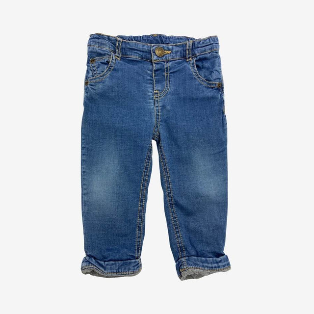 Lined baby jeans