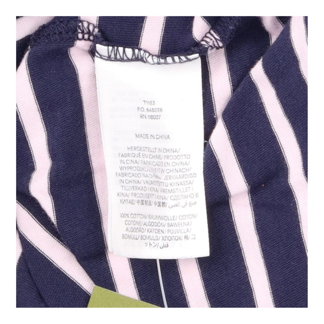 Top Navy Pink Stripe Short Sleeve Cotton T-Shirt