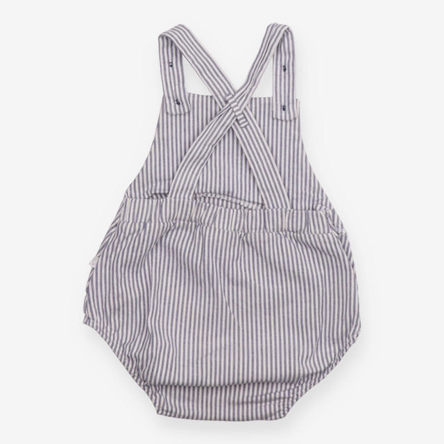 Romper blue and white stripe