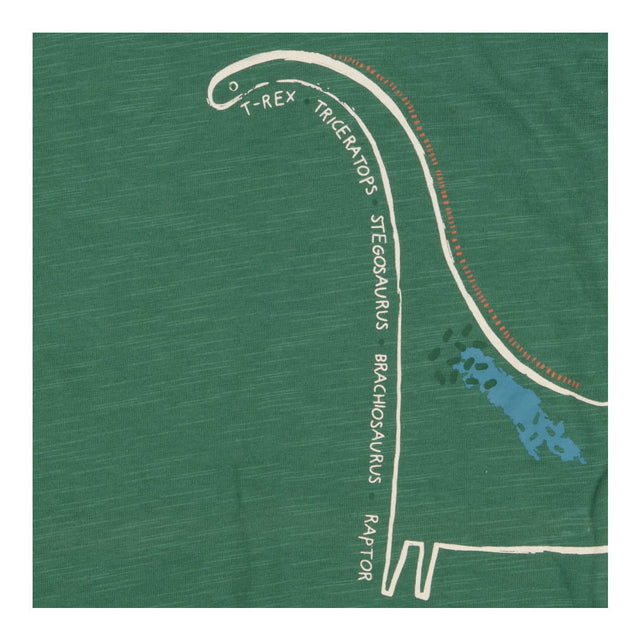 T-shirt long sleeve green dinosaur