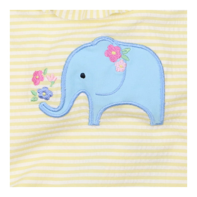Yellow Striped Elephant Swim Costume