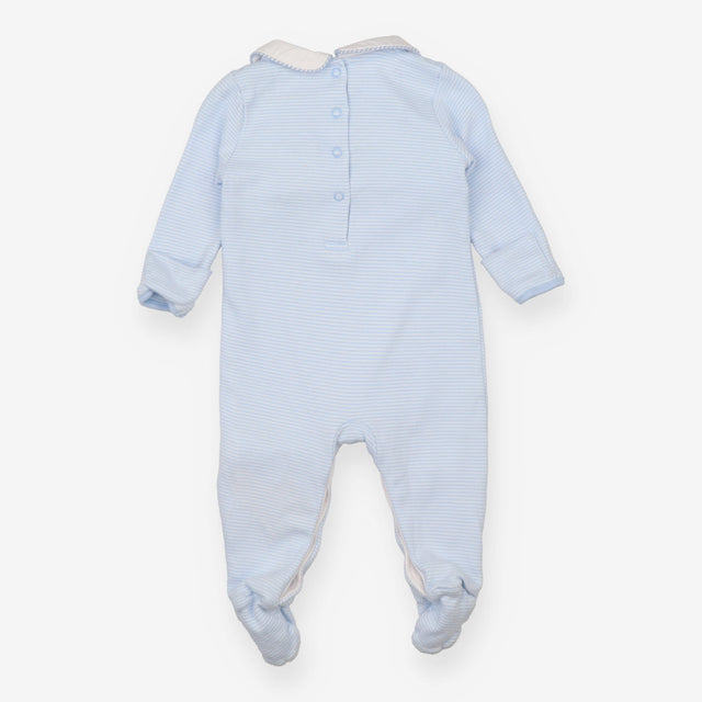 Sleepsuit Collared Blue Stripe Peter Rabbit