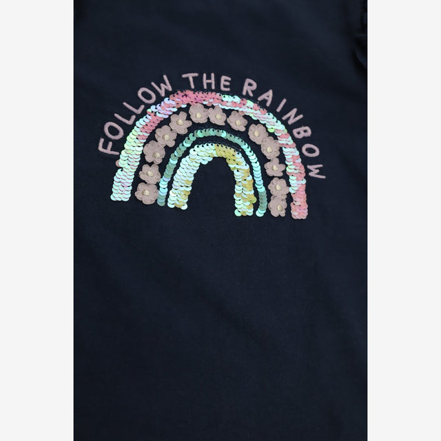Tee LS Navy "Follow The Rainbow"