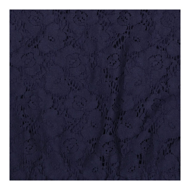 Sleeveless Navy Lace Maternity Tea Dress