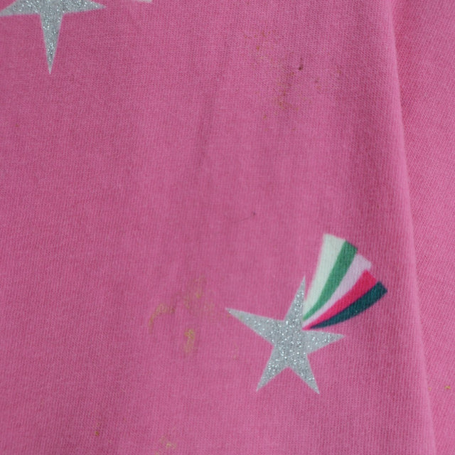 Dress pink silver shooting stars