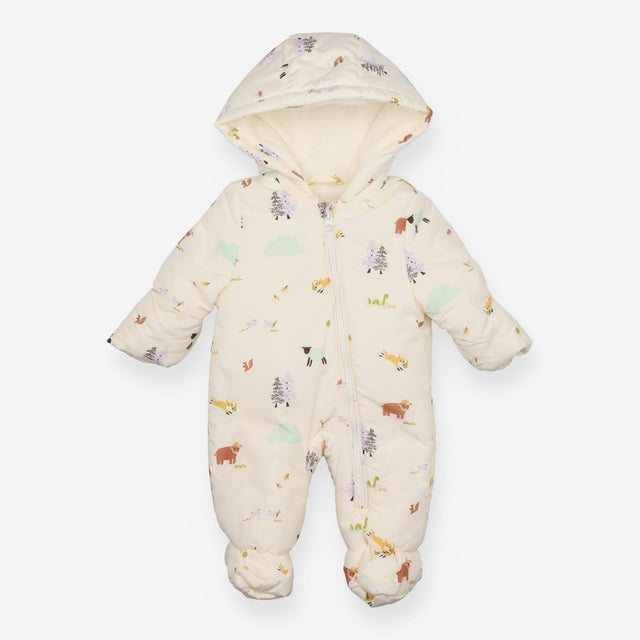 Pramsuit cream forest friends