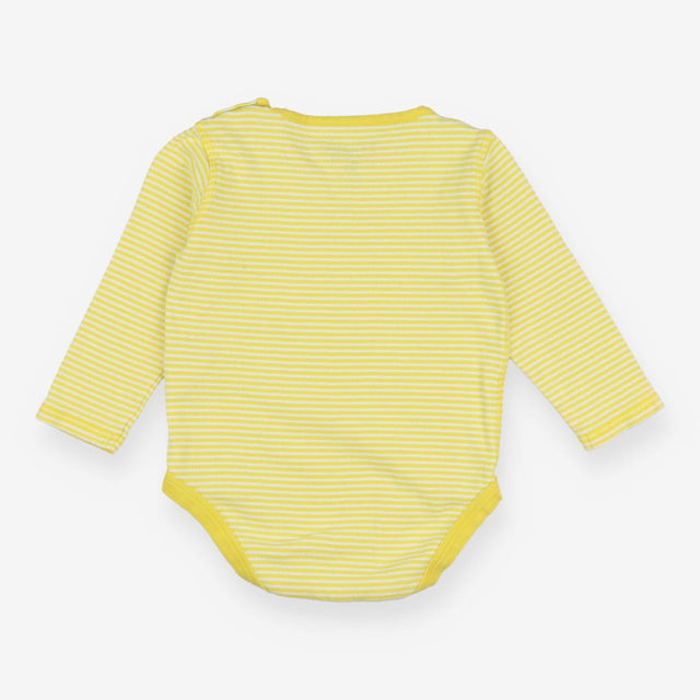 Bodysuit Long Sleeve Yellow Pointelle