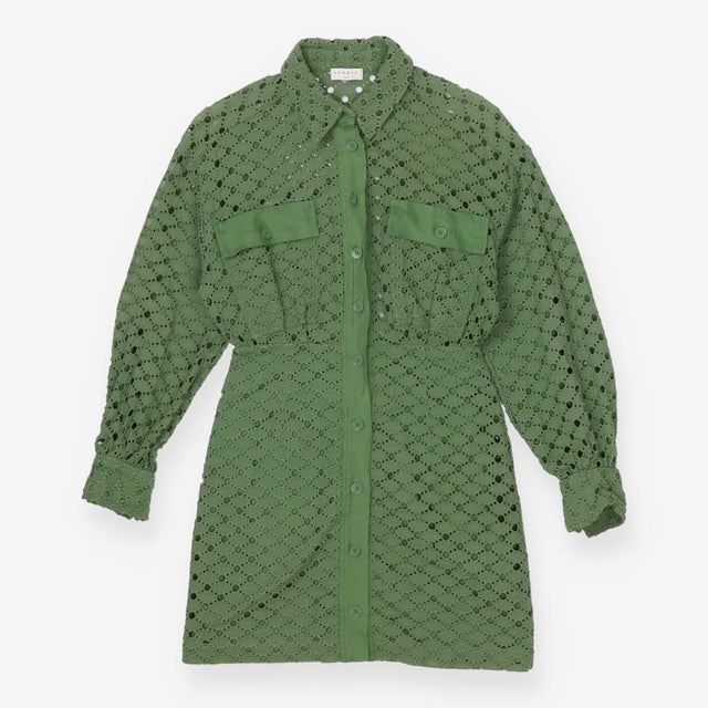 Sandro Shera Broderie Anglaise Mini Shirt Dress FR