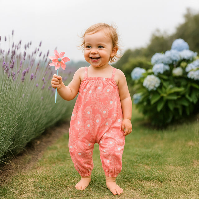 Peacock Woven Romper
