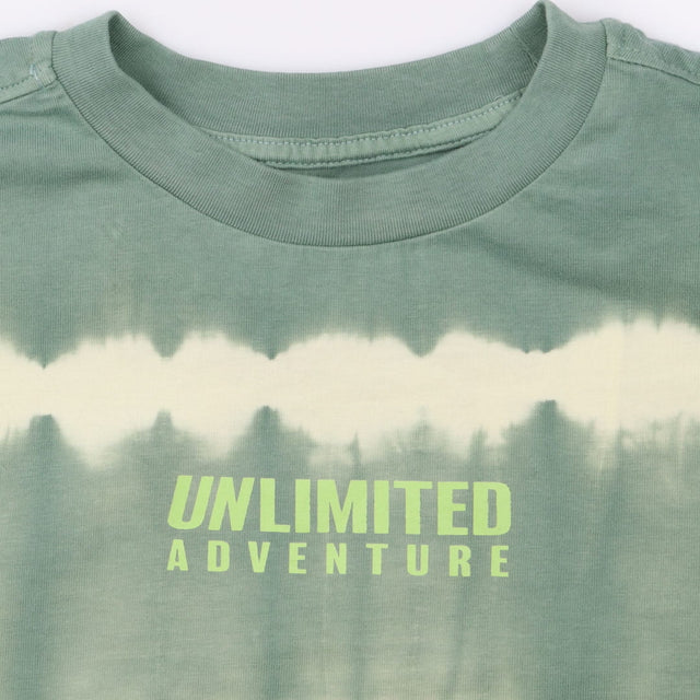 T-shirt tie dye green unlimited adventure