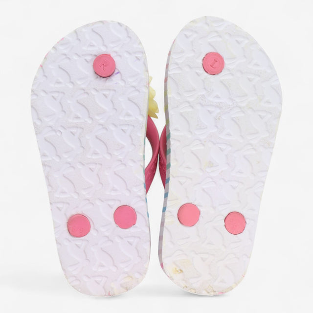Flip Flops Candy Stripe with Ruffles