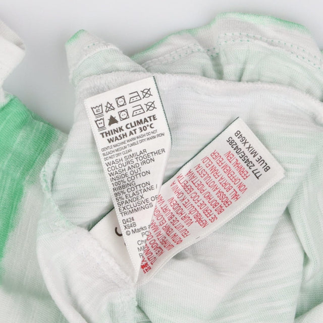 Green and white t-shirt with ice cream