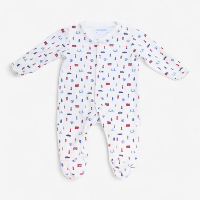 Sleepsuit white with london icons