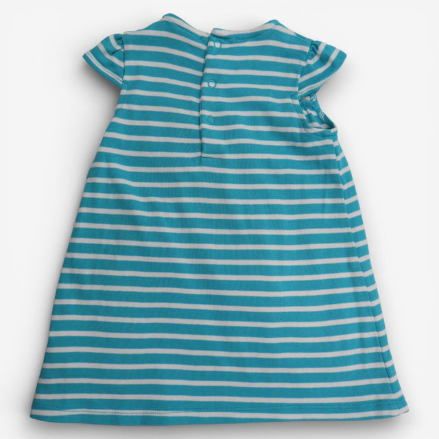 Blue striped dress cheetah