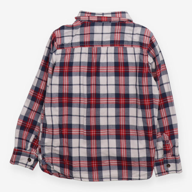 Shirt Long Sleeve Red and Blue Check