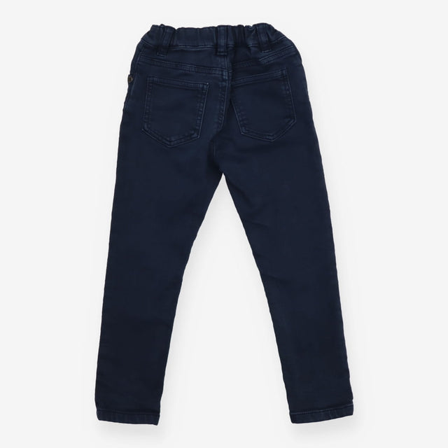 Pull on trousers navy denim
