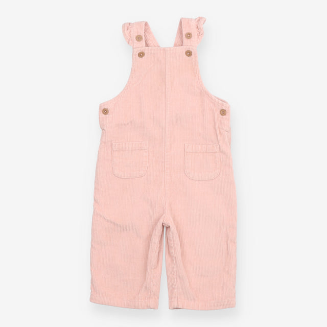 Dungarees Cord Pink with Ruffle Straps