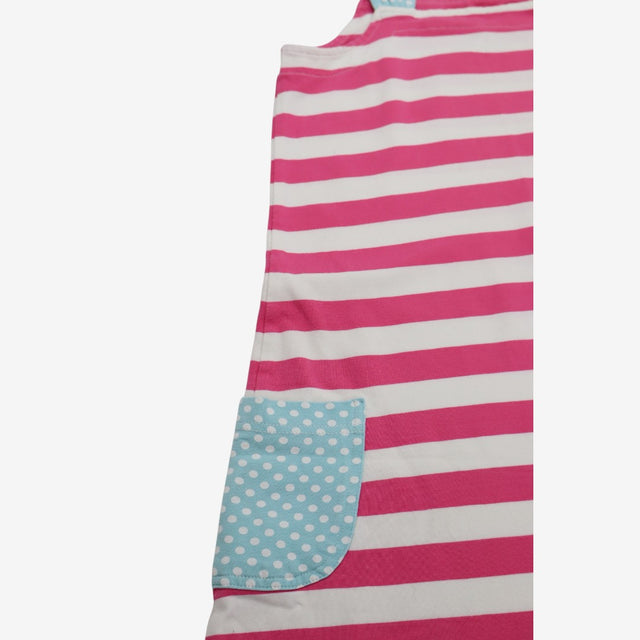 Sun Dress Pink Stripes & Blue Spots