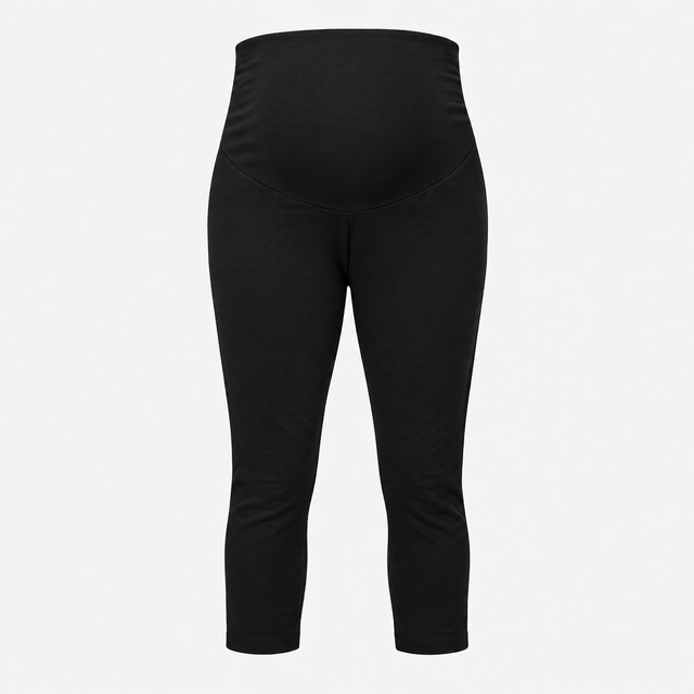 Black Over Bump Stretch Maternity Leggings