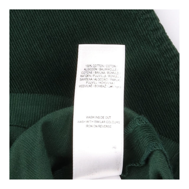 Pinafore Dress Forest Green Cord Tie Front