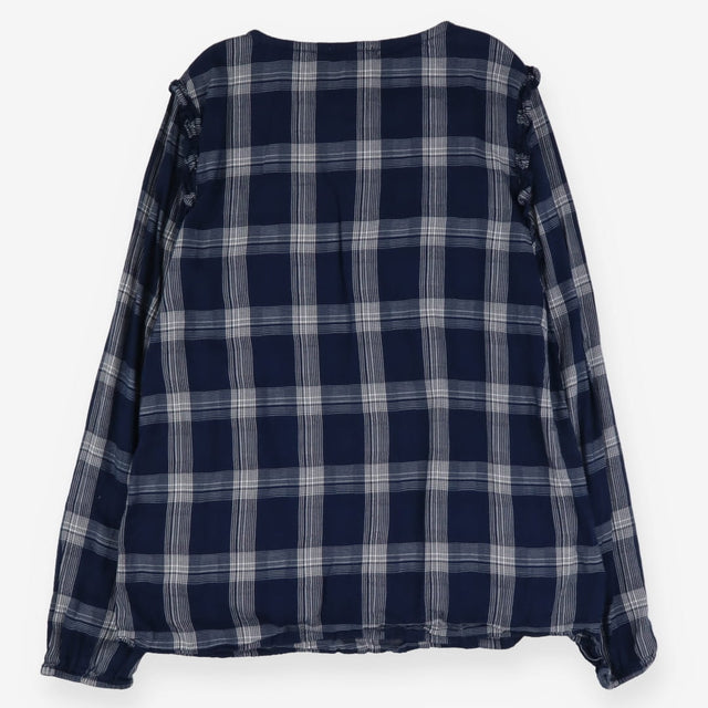 Navy and white checked tunic