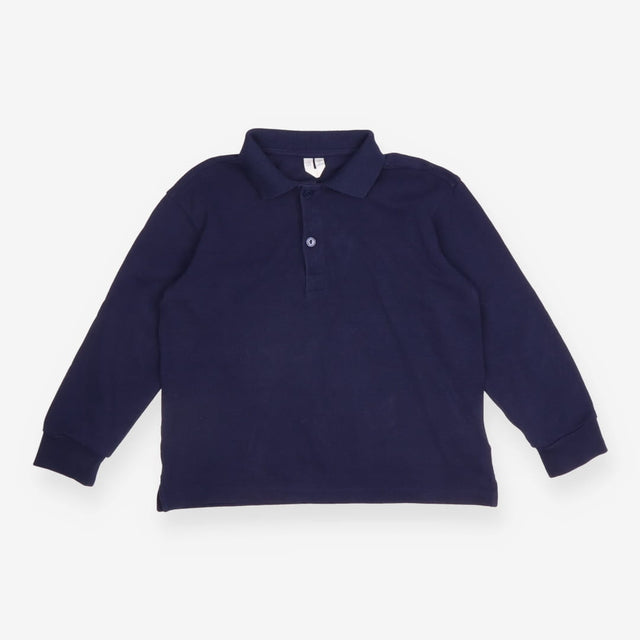 Polo shirt LS navy blue