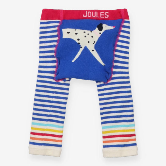 Knit Leggings blue stripe Spotty Dog