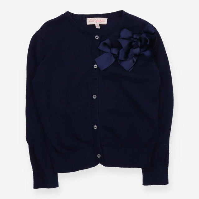 Cardigan Navy with Three Bows