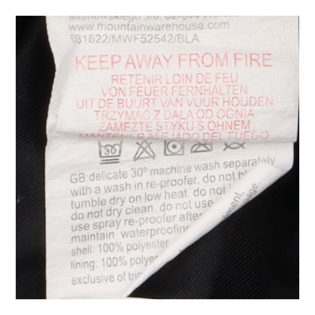 Waterproof black trousers lined