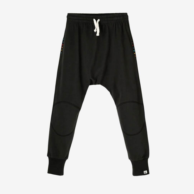 Black Ink Knee Patch Jersey Joggers