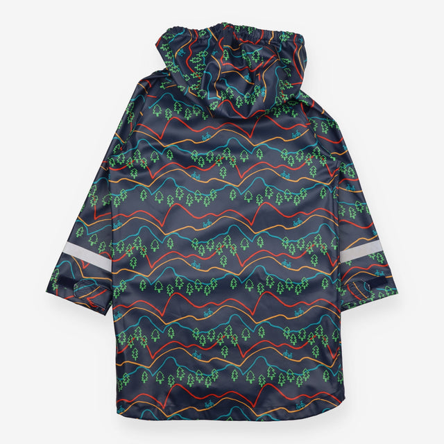 Coat navy rainbow ramble