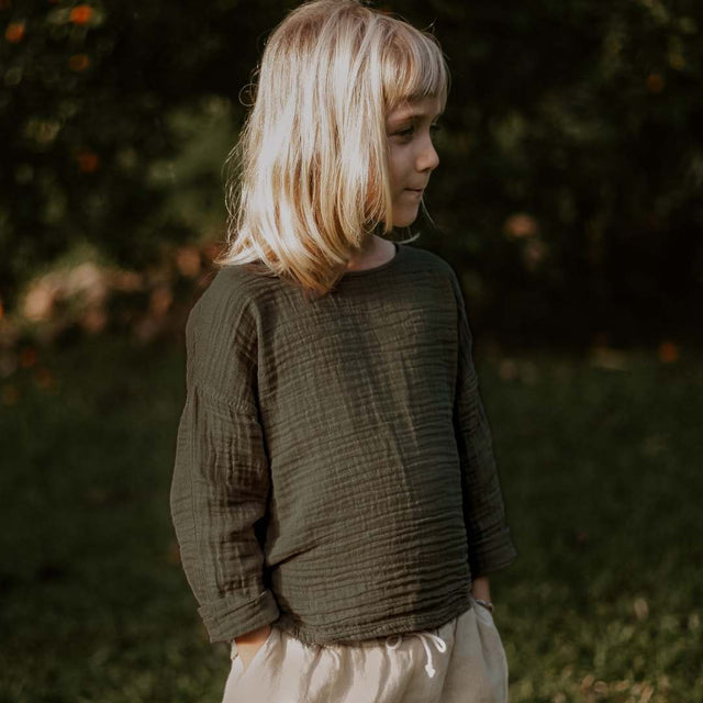 The Button Back Top