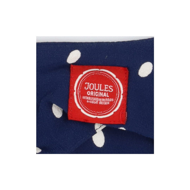 Blue & Cream Polka Dot Short Sleeve Dress with Poc