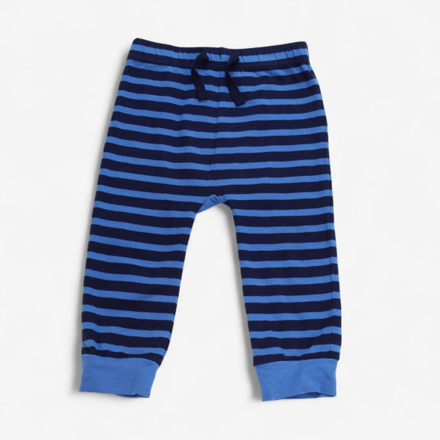 Lightweight joggers blue stripe cow bottom