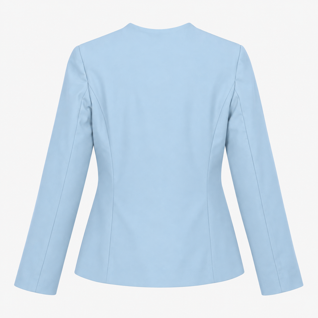 Blazer Duck Egg Blue Open Front Pocket