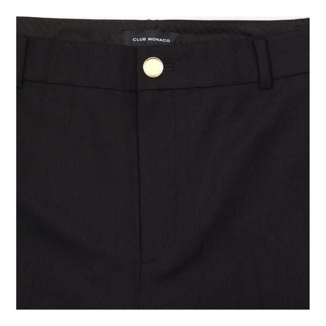 Club Monaco Black Tailored Straight Leg Trousers P